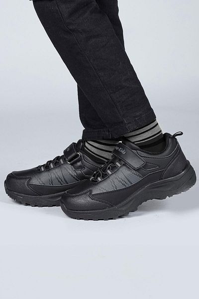 Jump 29195 Pantofi cu velcro, negru, unisex, pentru copii, pantofi casual