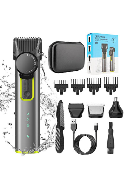 Choice ماكينة تشذيب اللحية LM-677 للرجال، ماكينة قص شعر قابلة للتعديل، طقم كه...