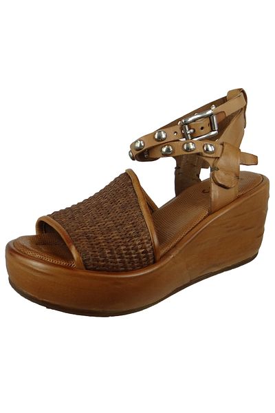A.S.98 Damen Sandalen ARCA A76002-0101 Braun 0001 Camel Leder