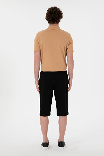 U.S. Polo Assn. Erkek Regular Fit Siyah Örme Şort 50298039-VR046