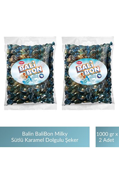 Kahve Dünyası Balin Balibon Milky Milk Caramel Filled Candy 1000 g X 2 Pcs