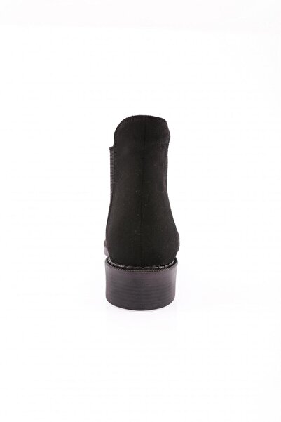 DGN Yanı Lastikli Kadın Bilek Bot Siyah Süet 611121023