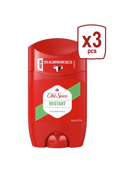 Old Spice ANTIPERSPIRANT STICK 50ML RESTART X 3