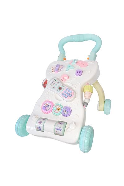 Salamandra Antemergator multifunctional cu lumini si sunete, alb cu albastru, SALAMANDRA KIDS®