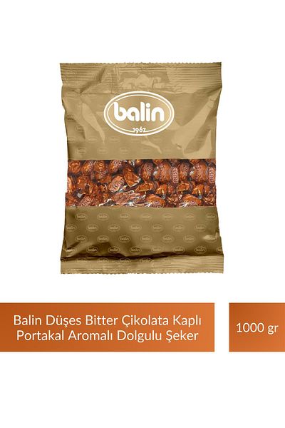 Kahve Dünyası Balin Duchess Chocolate Covered Orange Flavored Hard Candy 1000 g X 5 Pieces
