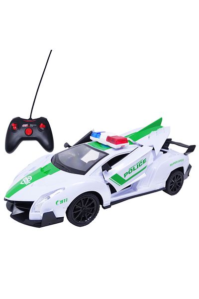 Salamandra Green Police Car With Remote Control, Lights And Battery, Kids®