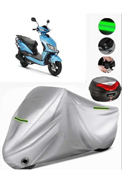 MotoEN Kuba Rosewood Back Bag Compatible Motorcycle Tarpaulin Premium (Lock C...