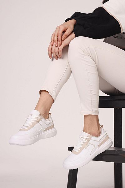 Jump 27783 Tenis de damă alb Tenisi casual