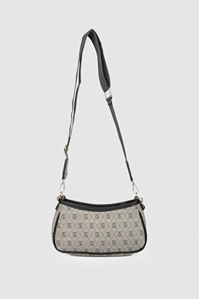 La La'Graccio Paris La'Graccio Paris Women's Bobe Baguette Handbag with Strap Black