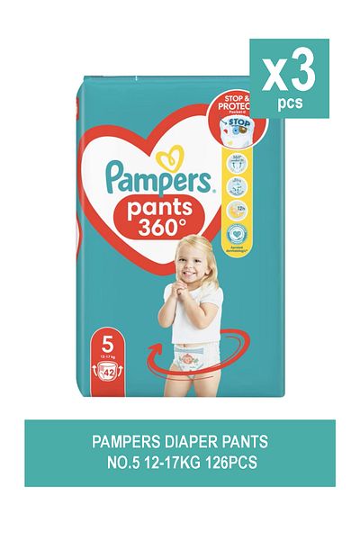 Pampers DIAPER PANTS NO.5 12-17KG 42PCS X 3