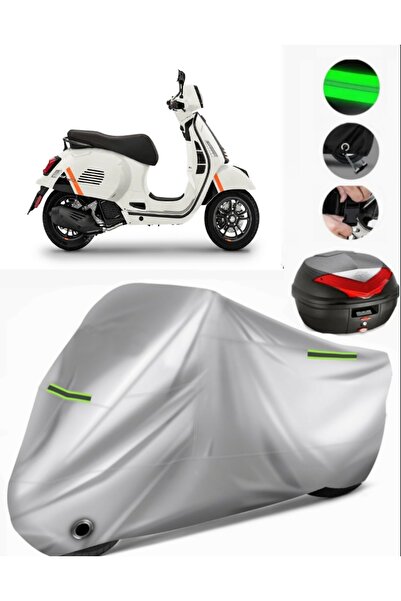 MotoEN Vespa Gts 300 Super Rear Bag Compatible Motorcycle Tarpaulin Premium (...