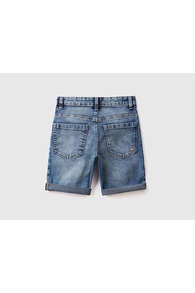 United Colors of Benetton Pantaloni scurți din denim reciclat pentru băieți