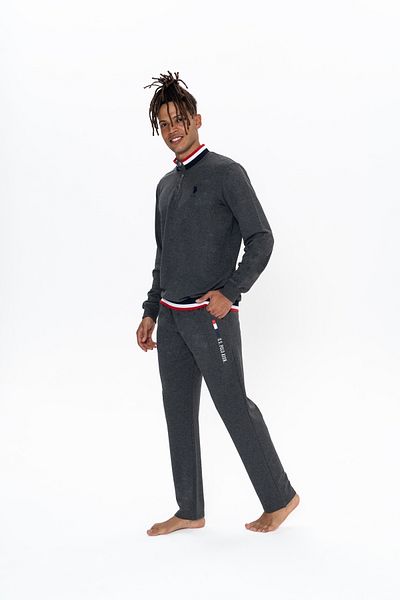 U.S. Polo Assn. U.S. Polo Assn. Men's Half Placket Dowry Holder Anthracite Ilc2.18B92Z2X