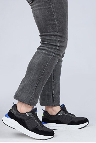 Jump 28040 Siyah - Gri Erkek Sneaker Günlük Spor Ayakkabı