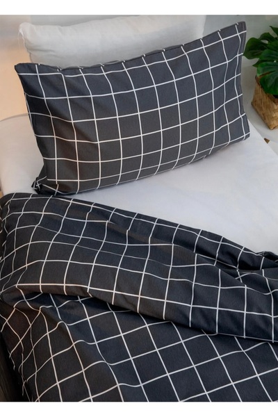 Totem طقم سرير مزدوج منقوش مع ملاءة مطاطية و2 كيس وسادة