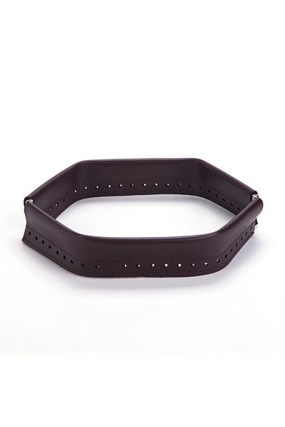 Sultan Leathered Spring Burse, 25 cm Size Brown Hardware with Acid