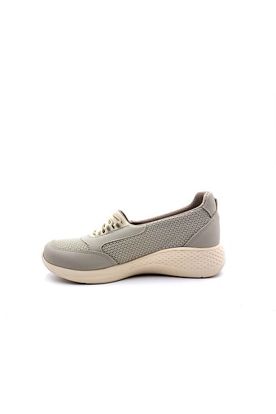 KİNG PAOLO Pantofi casual de damă, bej, textil, cu talpă anatomică Krakers
