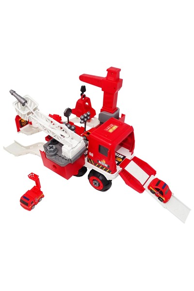 Salamandra Σετ 2 σε 1, Πυροσβεστικό όχημα με μάνικα νερού και πίστα αυτοκινήτ...