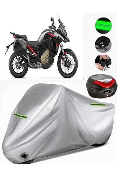 MotoEN Ducati Multistrada V4 Rally Rear Bag Compatible Motorcycle Tarpaulin P...