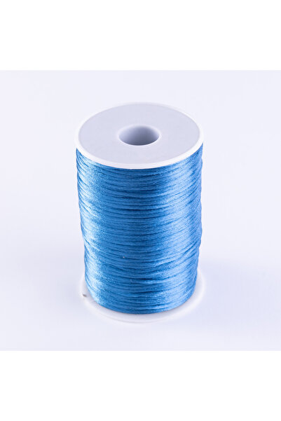 Bimotif Floş ip Mavi, 2 mm  1 metre
