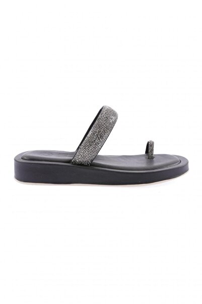DGN Silver Stone Black Women's Slippers - Flip Flops 11833108