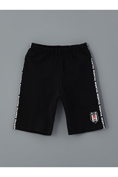 LC Waikiki LCW Kids Bisiklet Yaka Beşiktaş Baskılı Erkek Çocuk Şortlu Pijama Takımı