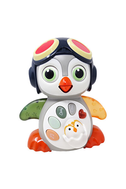 Salamandra Pinguin interactiv cu lumini, sunete, rotație, pentru copii®