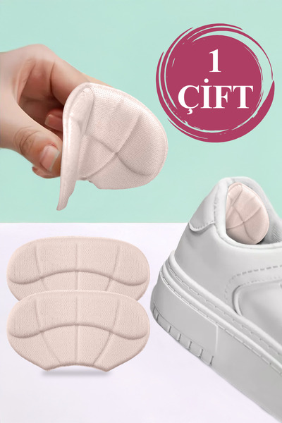 Walter White Ayakkabı Topuk Vurma Önleyici,Daraltma Pedi Ayakkabı İçi Koruyucu Aparat Topuk Süngeri Bej