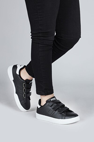 Jump 30110 Siyah Cırtlı Üniseks Çocuk Sneaker Günlük Spor Ayakkabı