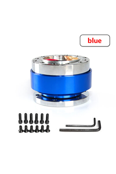 Choice1 طقم محول محور عجلة القيادة العالمي القابل للفك السريع باللون الأزرق م...