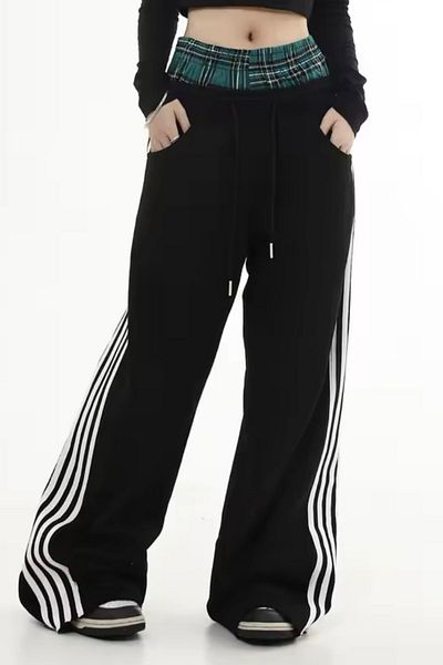 Karakedi Ριγέ Fake Boxer Unisex Φούτερ