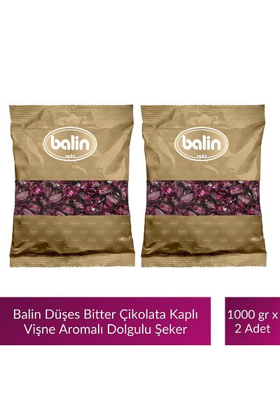 Kahve Dünyası Balin Duchess Chocolate Covered Cherry Flavored Hard Candy 1000 g X 2 Pieces