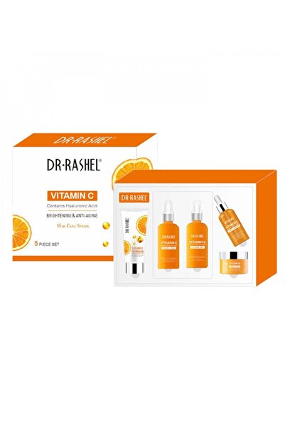 DR.RASHEL مجموعة العناية بالبشرة ومقاومة علامات التقدم في السن بفيتامين C مكو...
