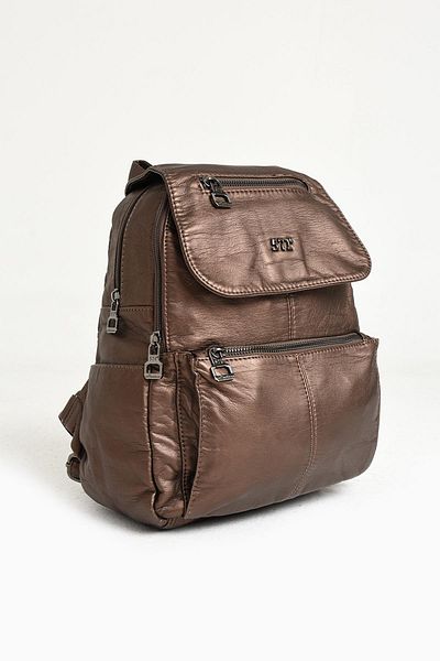 571 Collections Çanta Bronze Leather Backpack - Washed (Model: 571-9-11A)