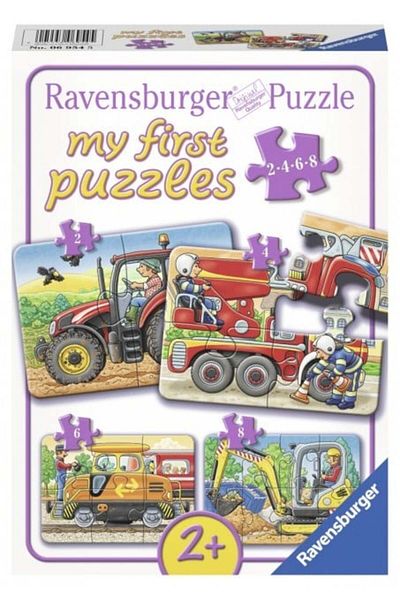 RAVENSBURGER MY FIRST AGRICULTURAL EQUIPMENT PUZZLE, 2/4/6/8 PIECES