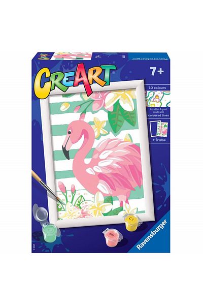 RAVENSBURGER Painting by numbers - Flamingo