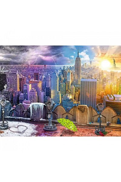 RAVENSBURGER Puzzle 4 Seasons New York, 1500 Pieces