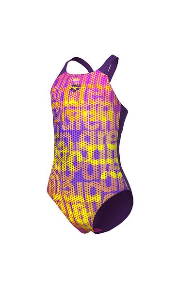 ARENA Multi Colors Swimsuit V Back Kids Purple Swimwear 009007909