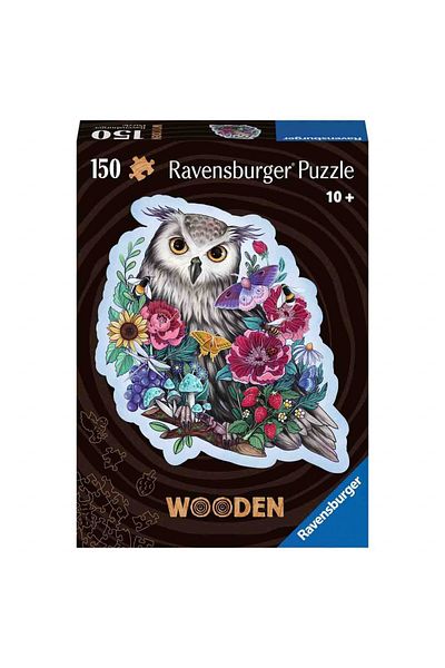 RAVENSBURGER Puzzle Lemn Contur Bufnita, 150 Piese