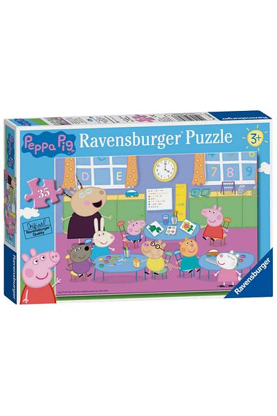 RAVENSBURGER Puzzle Peppa Pig La Scoala, 35 Piese