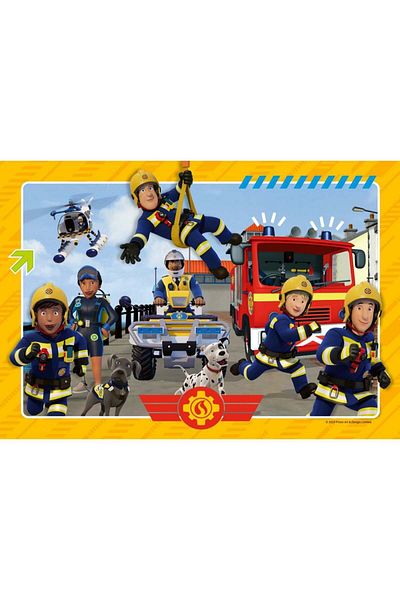 RAVENSBURGER Puzzle pompierul Sam si prietenii 2x12 piese
