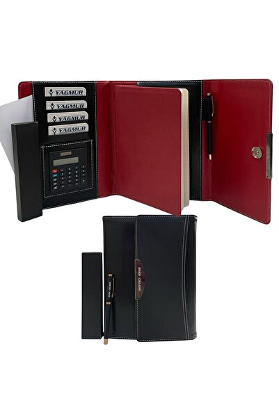 Eren Ofis Yılbaşı Özel Tasarım Lüx 2026 Tarihli Ajanda Ve Roller Kalem Seti Hesap Makinalı Çantalı Ajanda