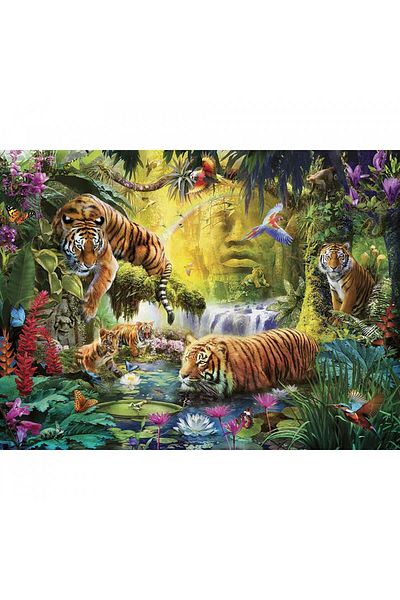 RAVENSBURGER Tiger Pond Puzzle, 1500 Pieces