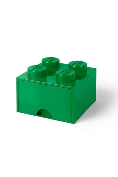 LEGO LEGO 2x2 storage box with drawer, green