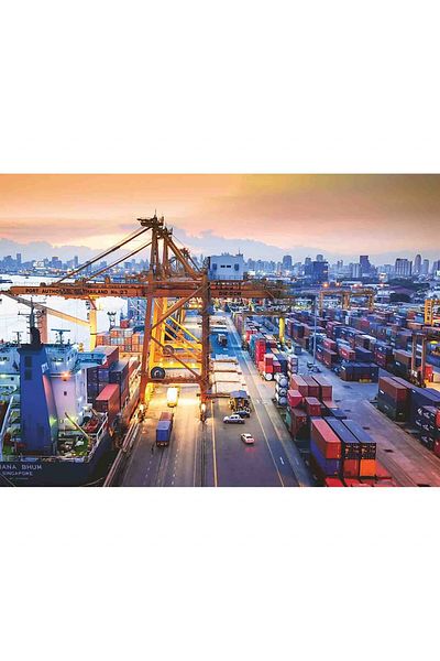 RAVENSBURGER Hamburg Port Puzzle, 1000 Pieces
