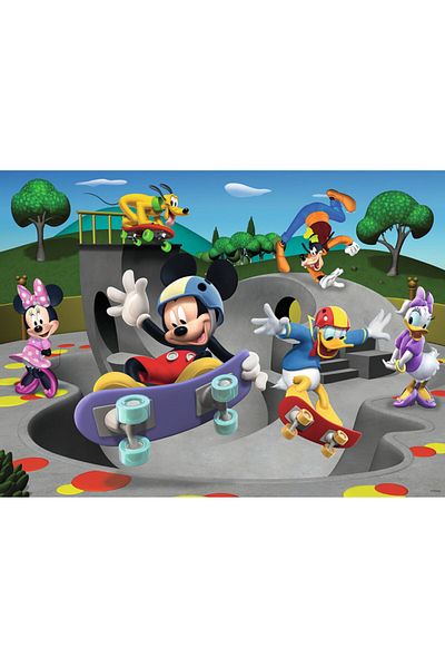 RAVENSBURGER Puzzle Mickey Cu Skateboard, 100 Pieces