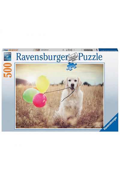 RAVENSBURGER Puppy With Balloons Puzzle, 500 Pieces
