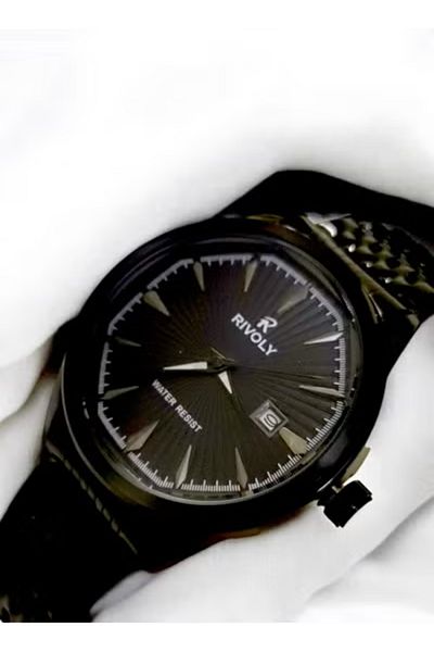 Rivoly Fashionable Men's Watch with Date in Stainless Steel