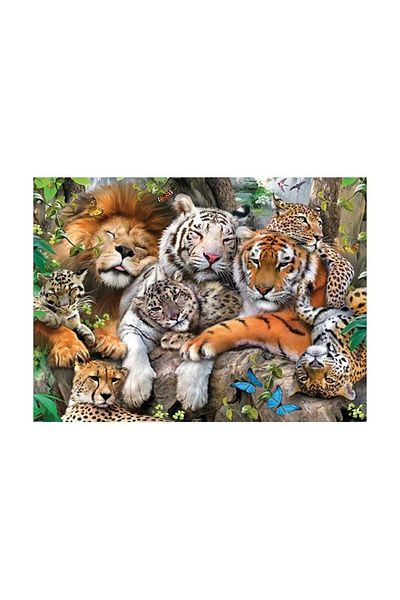 RAVENSBURGER TIGERS PUZZLE, 200 PIECES