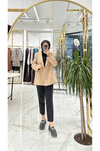 She Olive Lined Blazer Jacket